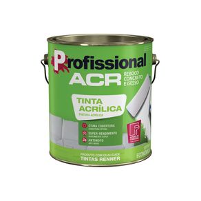 Tinta Profissional Acr Fosco Branco 3,6L Renner - Tumelero