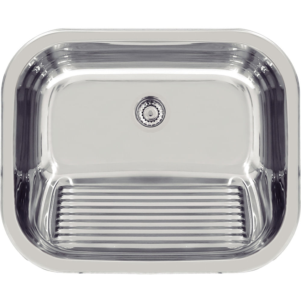 Tanque Tramontina de Encaixe em Aço Inox Polido 50X40cm