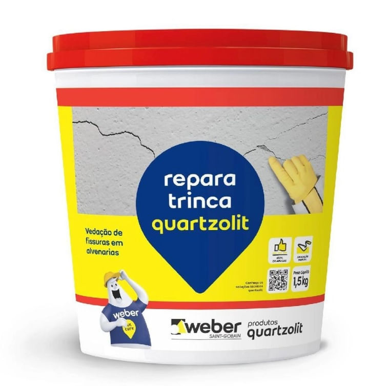 Repara trinca 1,5Kg branco Quartzolit