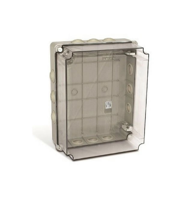 Caixa de passagem cega 15,4x11cm 1/4" transparente Steck