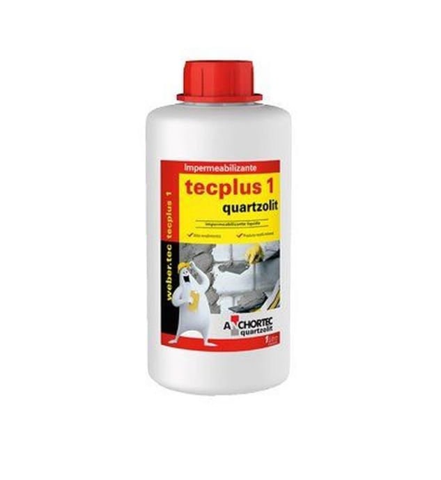 Impermeabilizante Quartzolit Tecplus 1 Litro Branco Leitoso