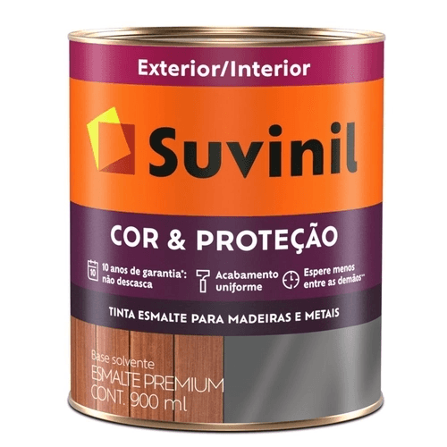 Esmalte sintético fosco 900ml preto Suvinil
