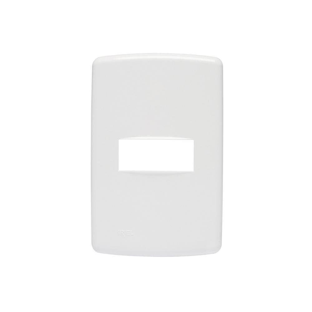 Placa 4X2 1 Posto Duale Up Branco Iriel