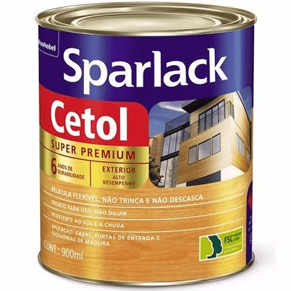 Verniz Sparlack Cetol Acetinado 900ml Ipê