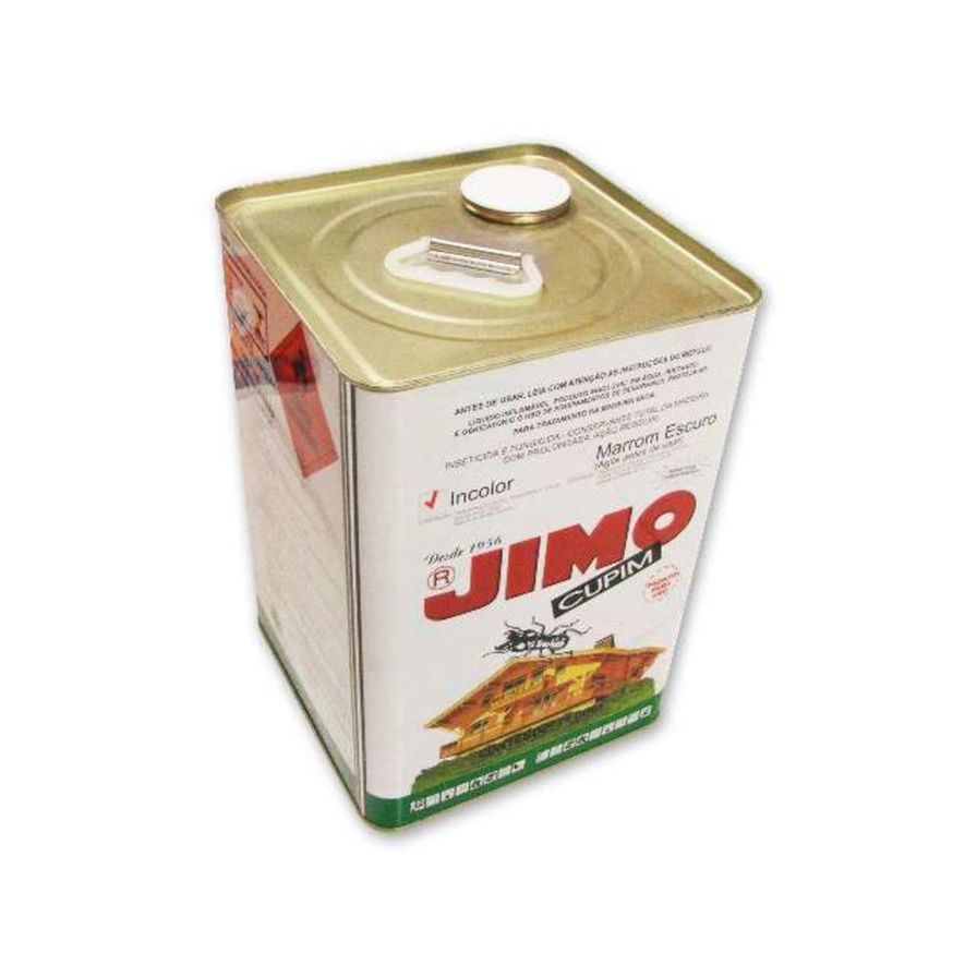 Cupim Eficaz Contra Cupim e Brocas Tratamento Preventivo da Madeira em Ambientes Internos e Externos Incolor Não Altera Cor da Madeira Lata 18 L JIMO