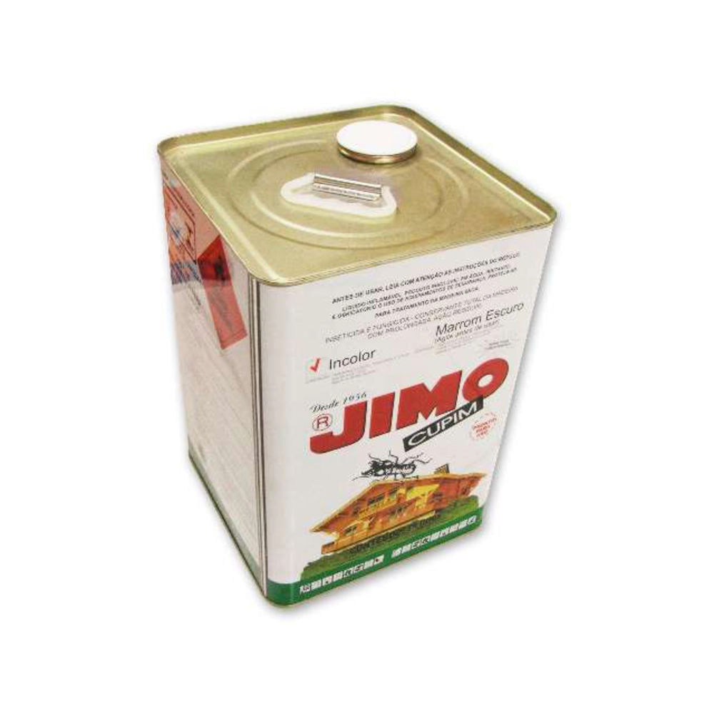 Cupim Eficaz Contra Cupim e Brocas Tratamento Preventivo da Madeira em Ambientes Internos e Externos Incolor Não Altera Cor da Madeira Lata 18 L JIMO
