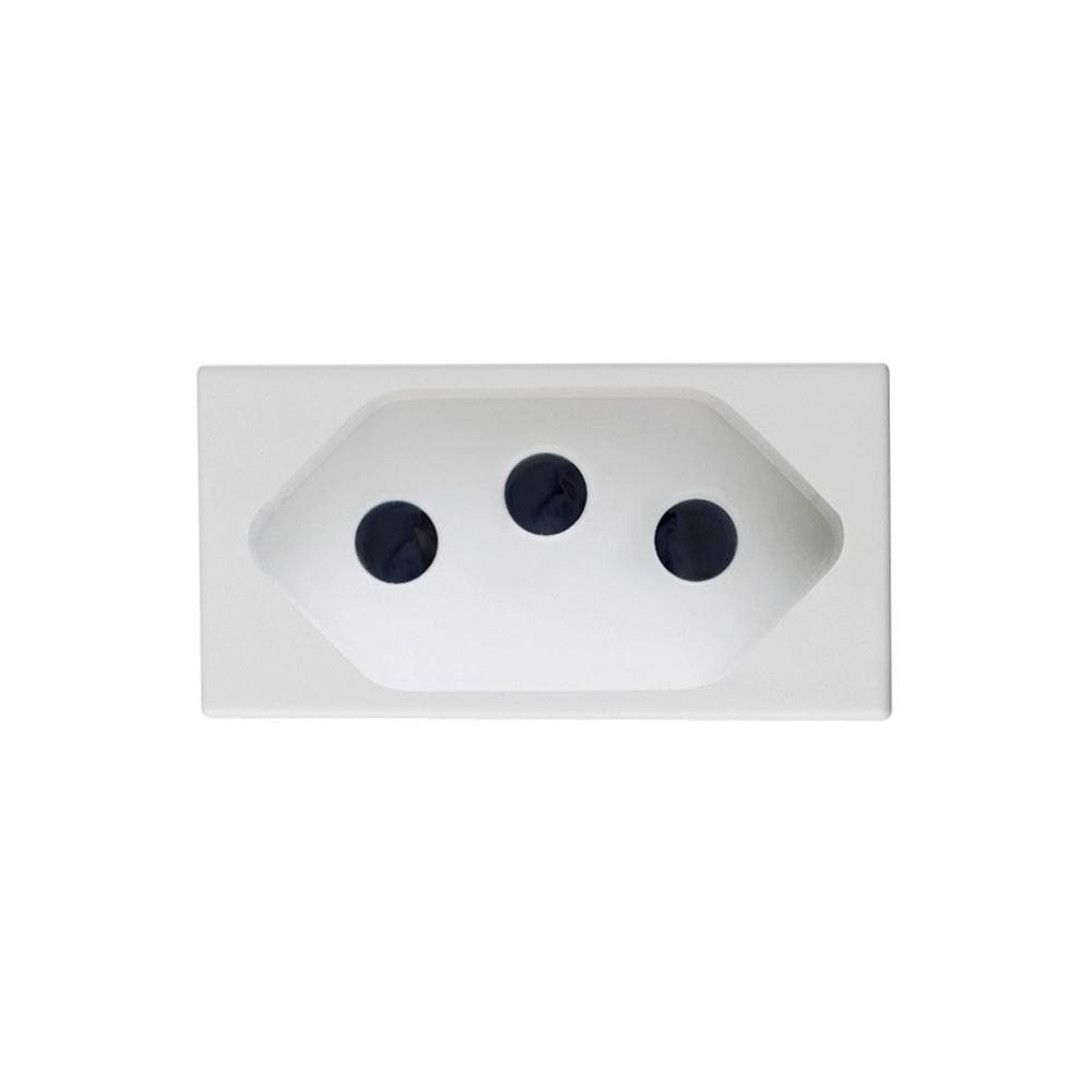 Módulo de Tomada 10a 250v Delta Branco iriel
