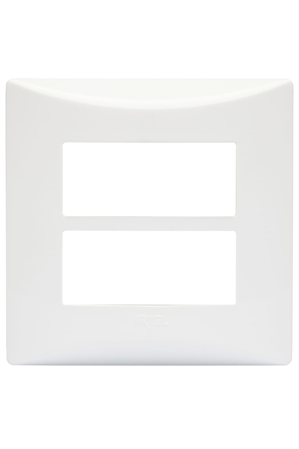 Placa para 2 Módulos Separados   Suporte Sistema Brava branco iriel