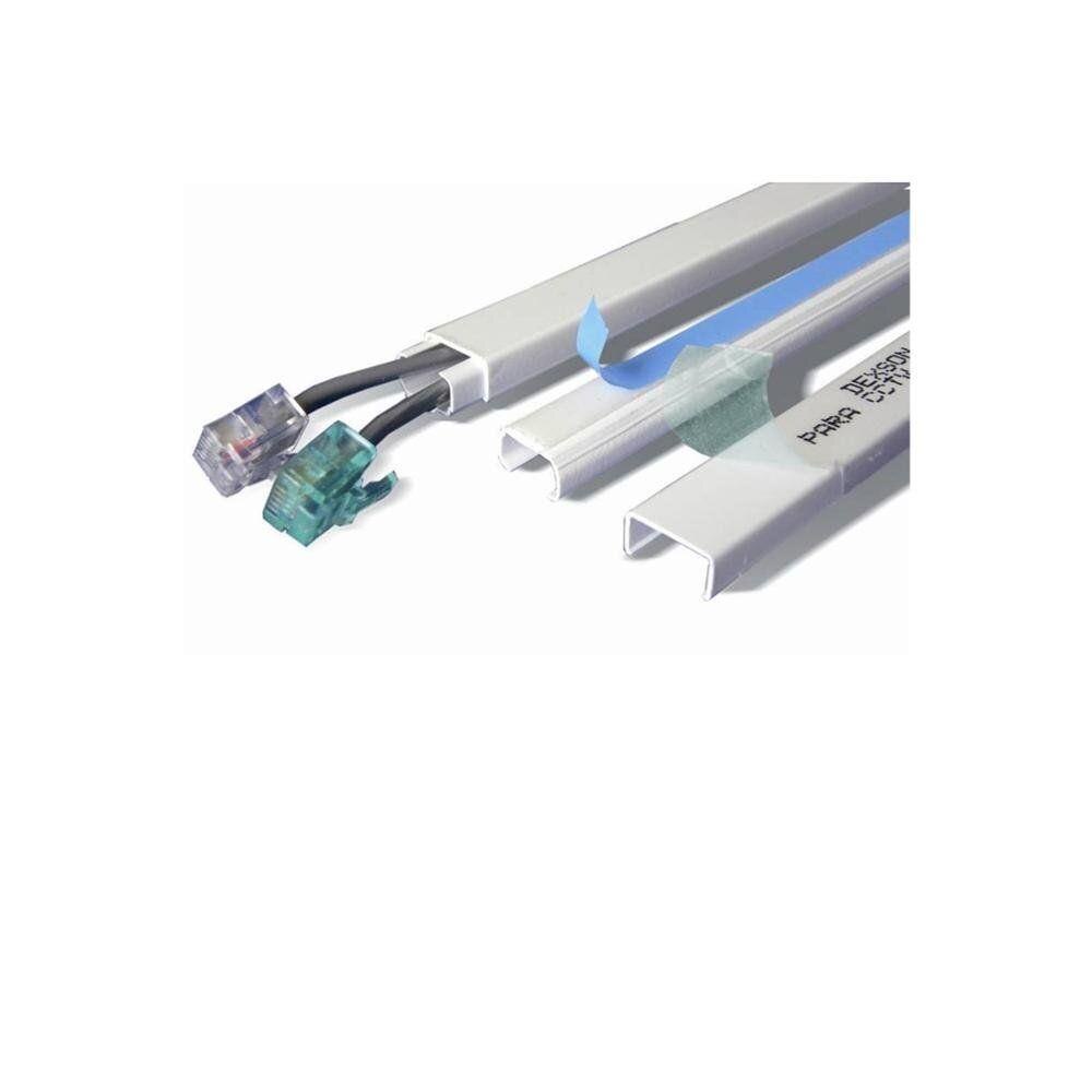 Canaleta Com Adesivo Dexson 10x10mm Com 2 Metros Branca SCHINEIDER