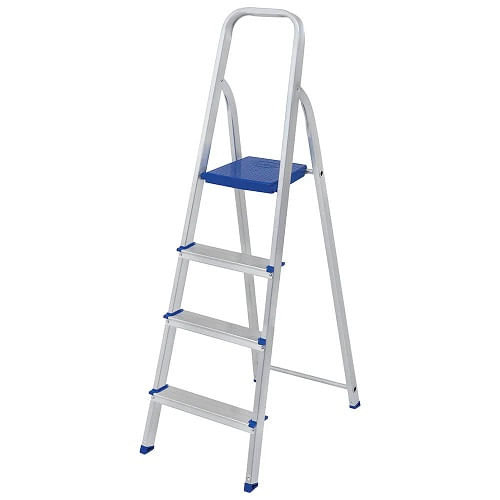 ESCADA DOMÉSTICA 134 cm 4 DEGRAUS ALUMINIO   MOR