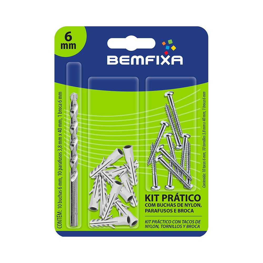 Kit Pratico Universal 06mm Bemfixa