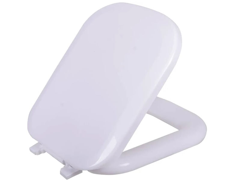 Assento sanitário TQD-K em polipropileno almofadado branco Astra