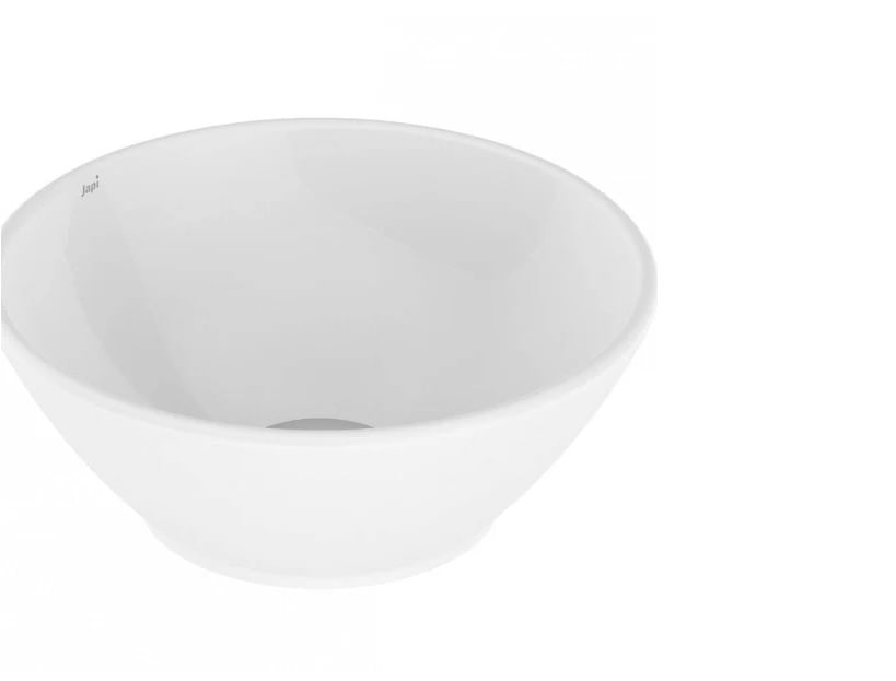Cuba de apoio redonda Udine 28x28cm branco Japi