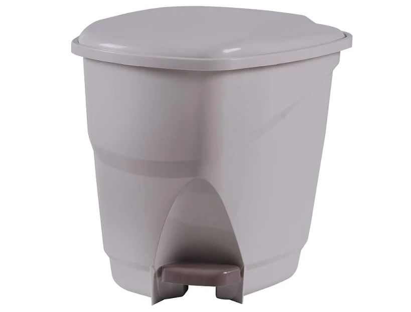 Lixeira com pedal 16L de plástico argila LP1 Astra
