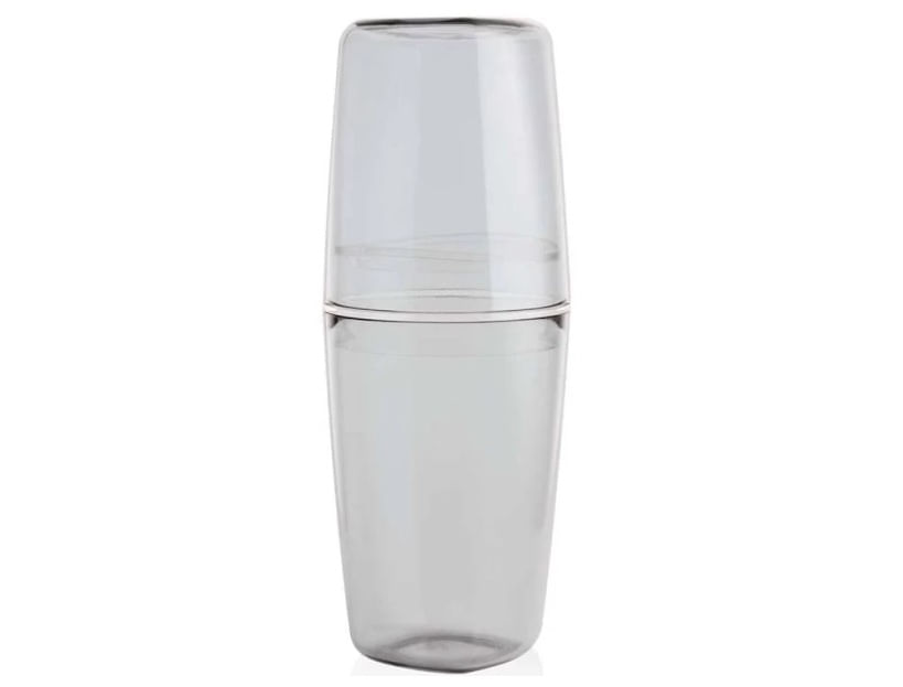Porta escova de dentes para bancada transparente Ou Martiplast