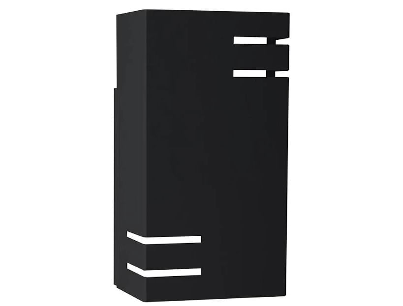 Arandela de led 1 lâmpada 10W 2700k preto fosco Taschibra