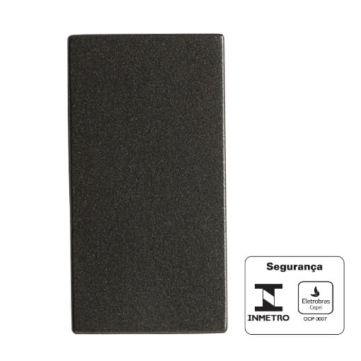 Módulo interruptor simples revitá 10a 250v carbono Soprano