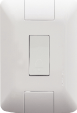 Conjunto 1 pulsador campainha 6a 250v branco aria Tramontina