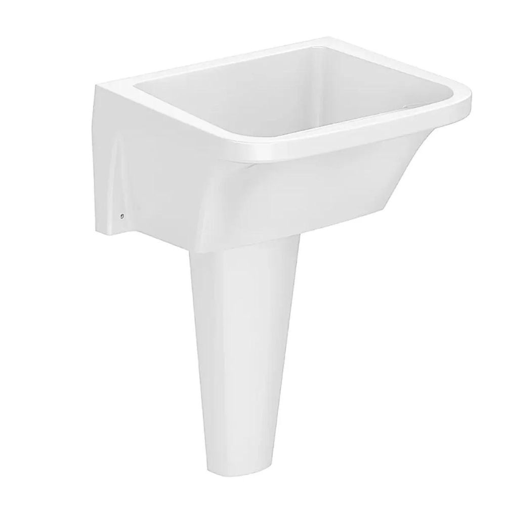 Conjunto Completo Tanque 65,5X56,5cm 47L com Coluna Branco Incepa