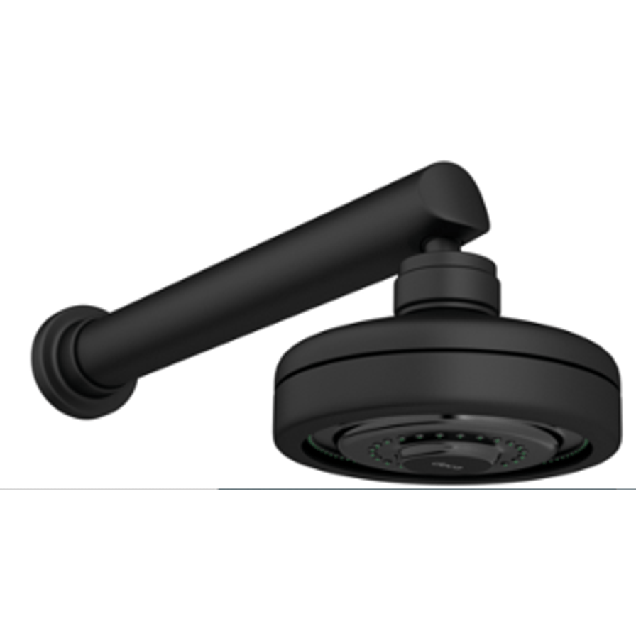 Chuveiro Com Tubo Reto De Parede Acqua Plus Black Matte Deca