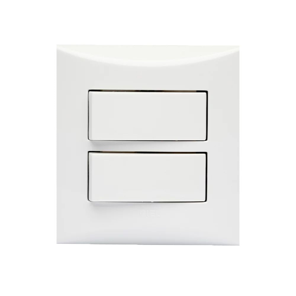Interruptor simples(2)10A branco Brava Iriel