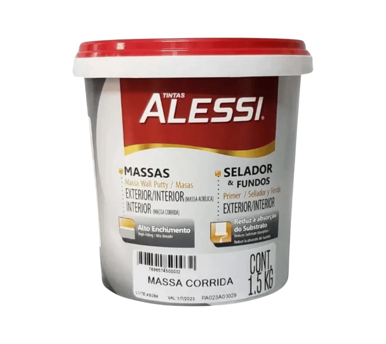 Massa Corrida 1,5kg Alessi