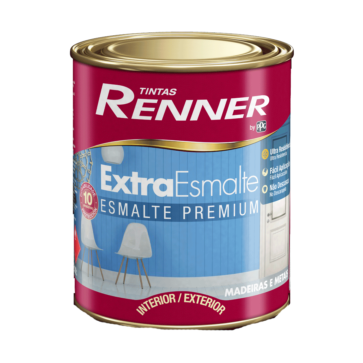 Esmalte Extra Brilhante Branco 0,9L Renner