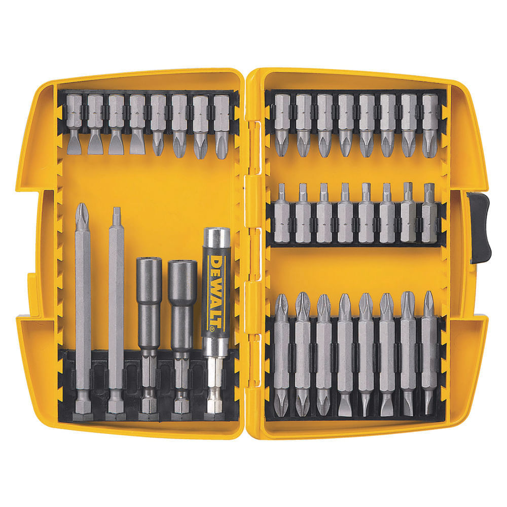 Jogo de Pontas para Parafusadeira Dewalt DW2163 com 37 peças e Estojo