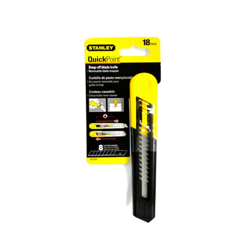 Estilete 18mm Stanley 10-151 plástico