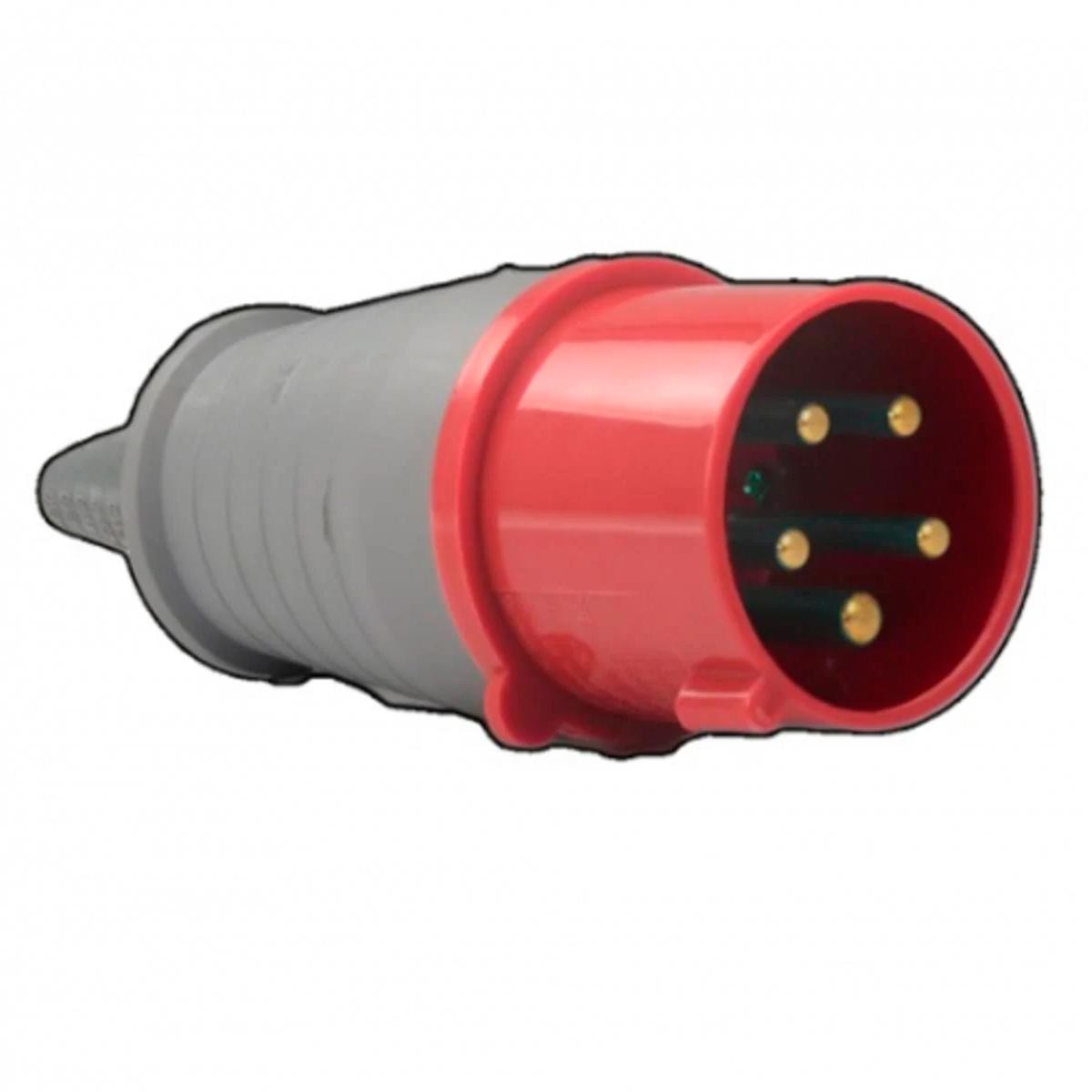 Plug Industrial 16A Vermelho 5 Polos Weg