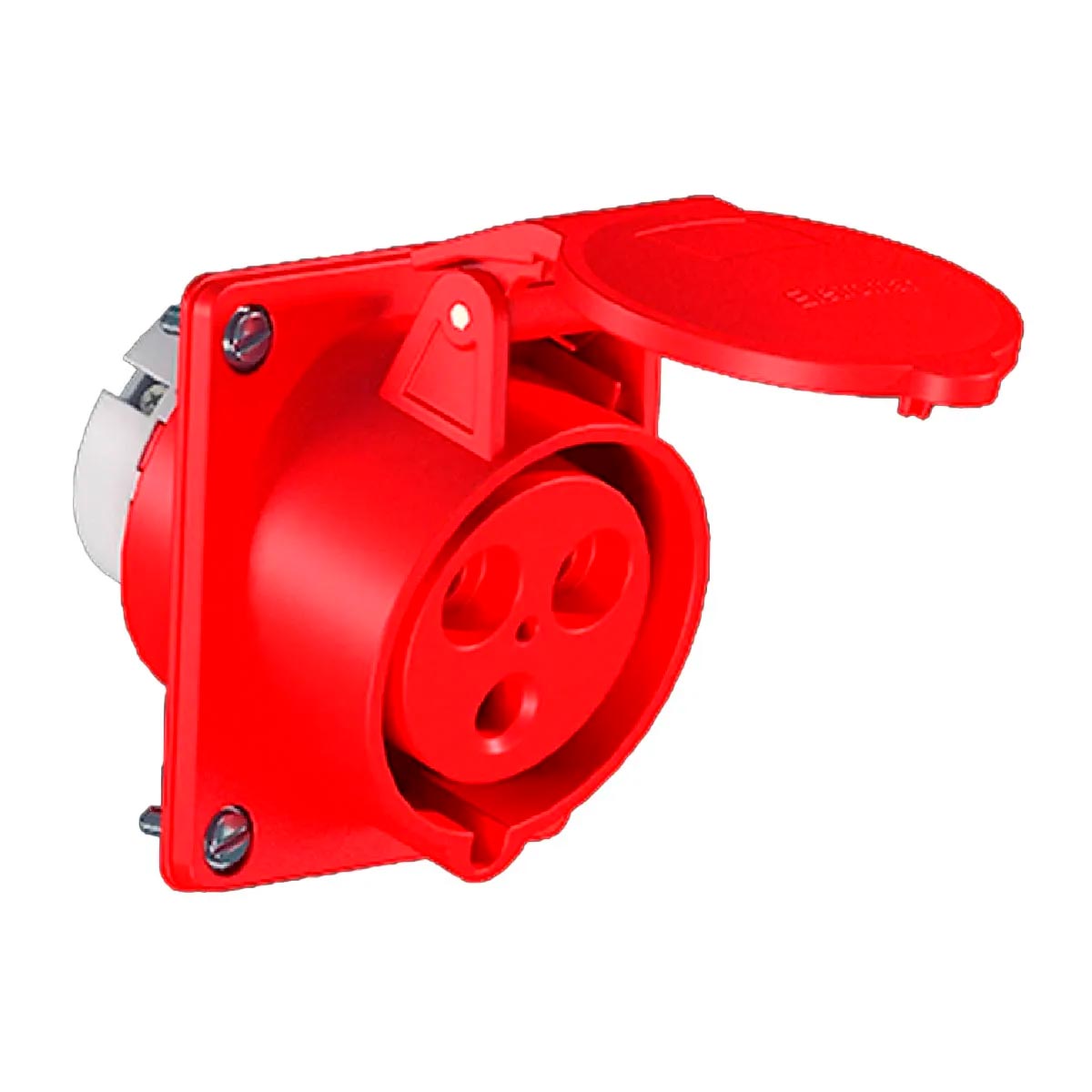 Tomada Industrial Embutir 32A Vermelho 3 Polos Weg