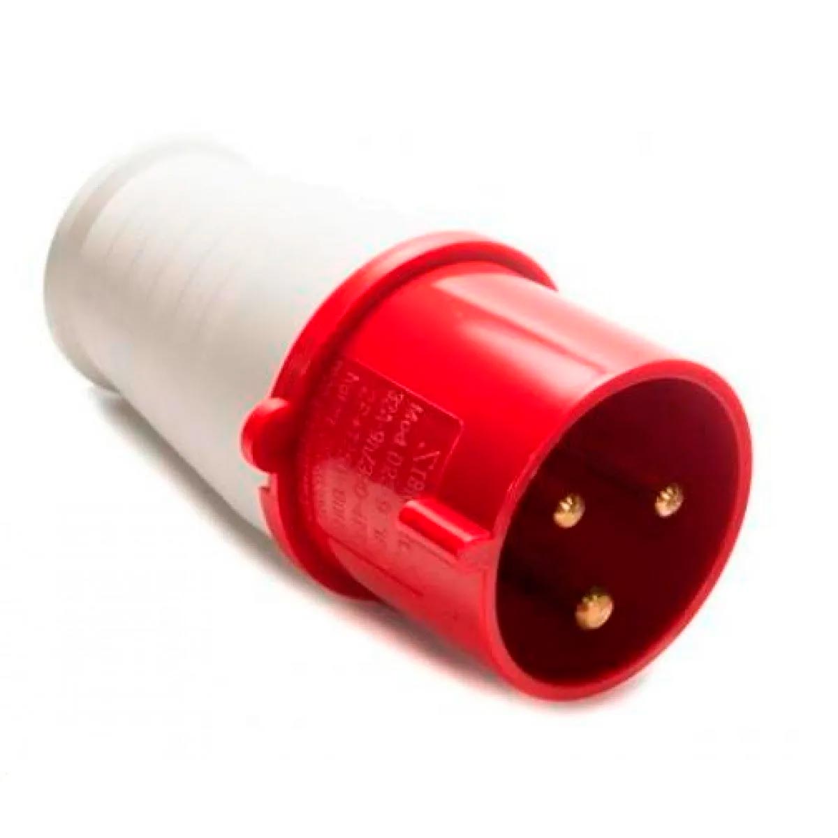 Plug Industrial 16A Vermelho 3 Polos Weg