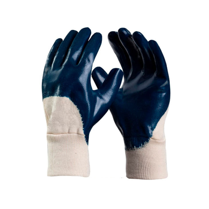 Luva Nitrílica Azul Danny DA25500E LightFlex 3/4 Punho de Malha