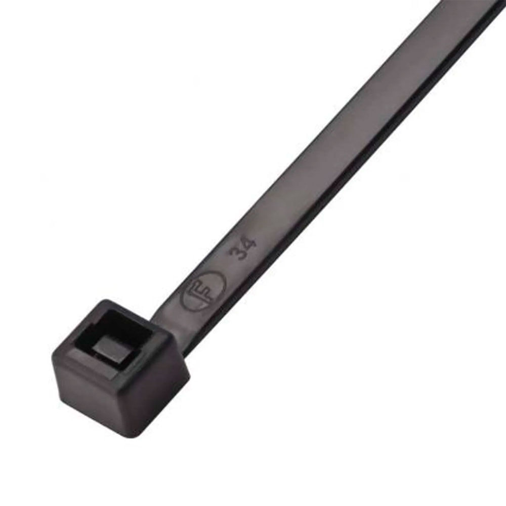 Abraçadeira Nylon Frontec Preta Resistente ao Sol (UV) - 100 unidades