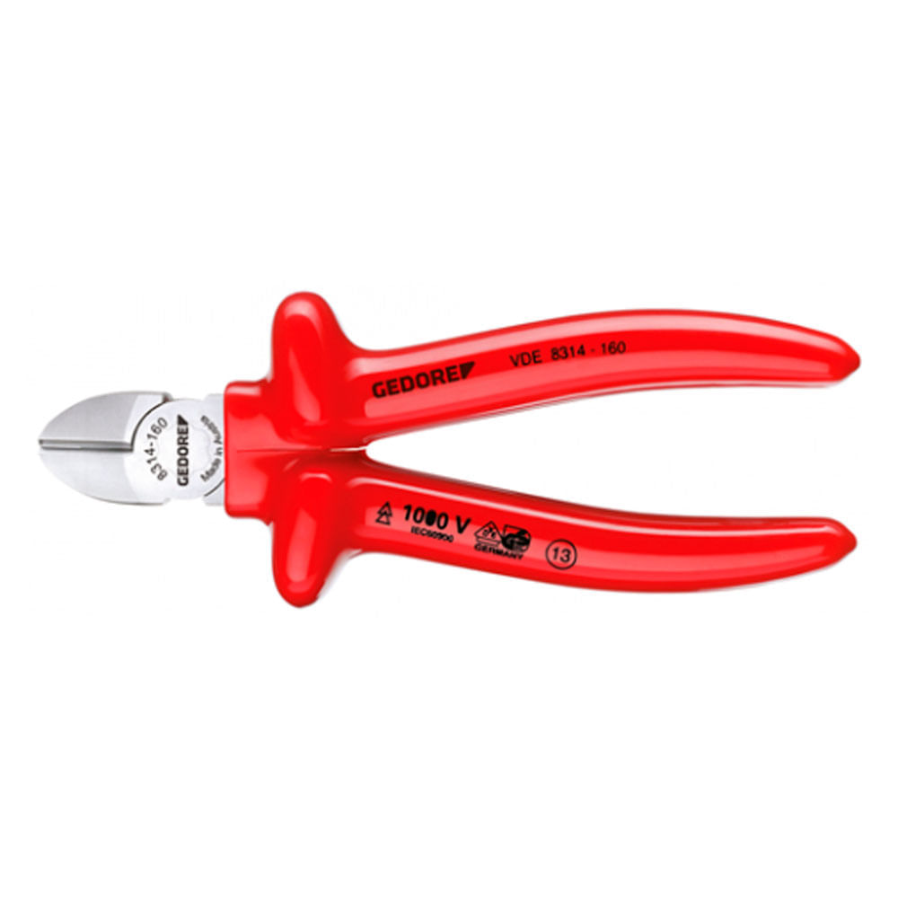Alicate de Corte Diagonal VDE Isolado 6.1/2" Gedore 091.851