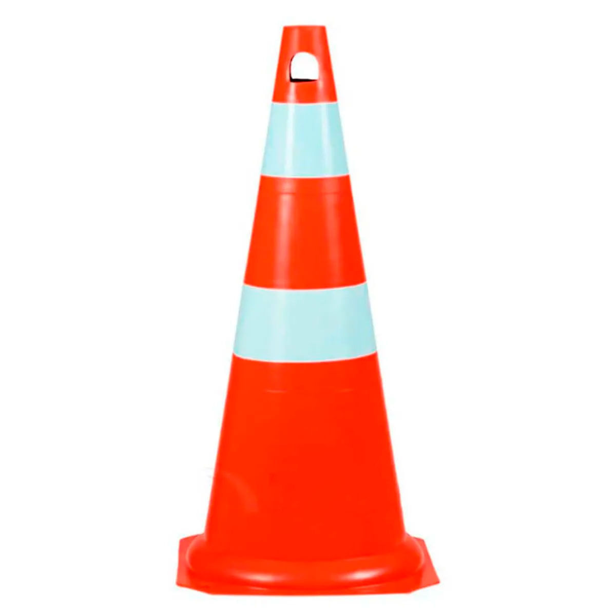 Cone Rígido Kteli 75 cm Laranja/Branco