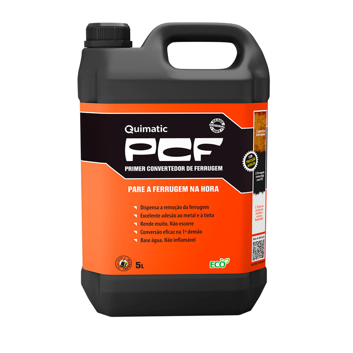 PCF Fundo Convertedor de Ferrugem DD4 Quimatic Tapmatic 5 L