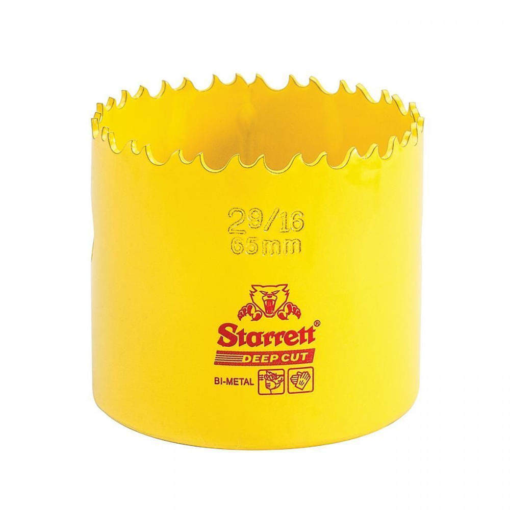Serra Copo 65mm 2.9/16" Starrett Deep Cut