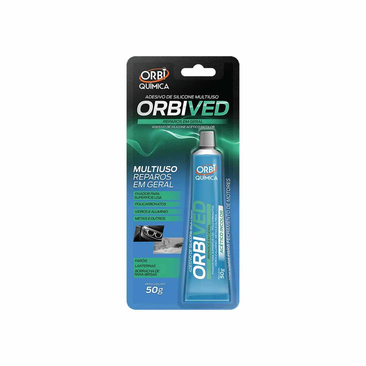 Adesivo Silicone Acético Orbi Incolor