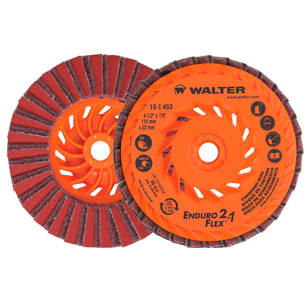 Disco de Acabamento 4.1/2" Walter 15I423 Enduro-Flex 2 em 1