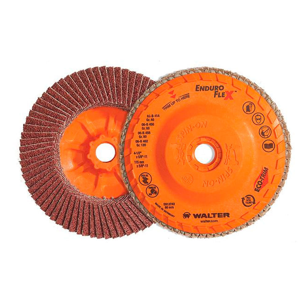 Disco Lixa Flap-Disc 4.1/2" Walter Enduro-Flex Com Rosca