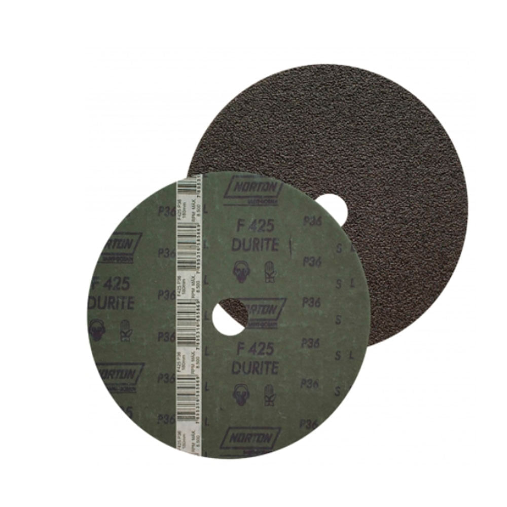 Disco Lixa Norton 7” Carbeto de Silício - Com Furo F425
