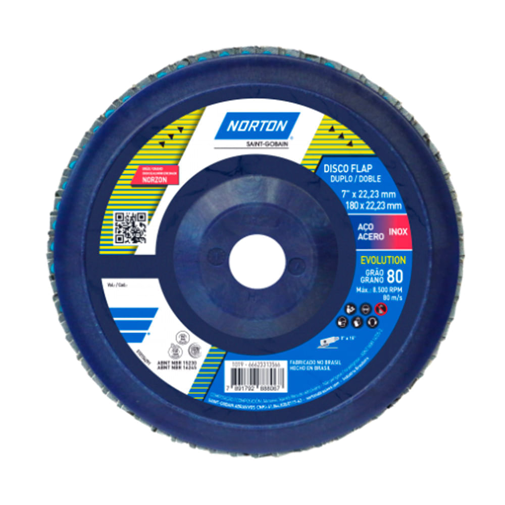 Disco Lixa Norton 4.1/2” Flap.Disc R822