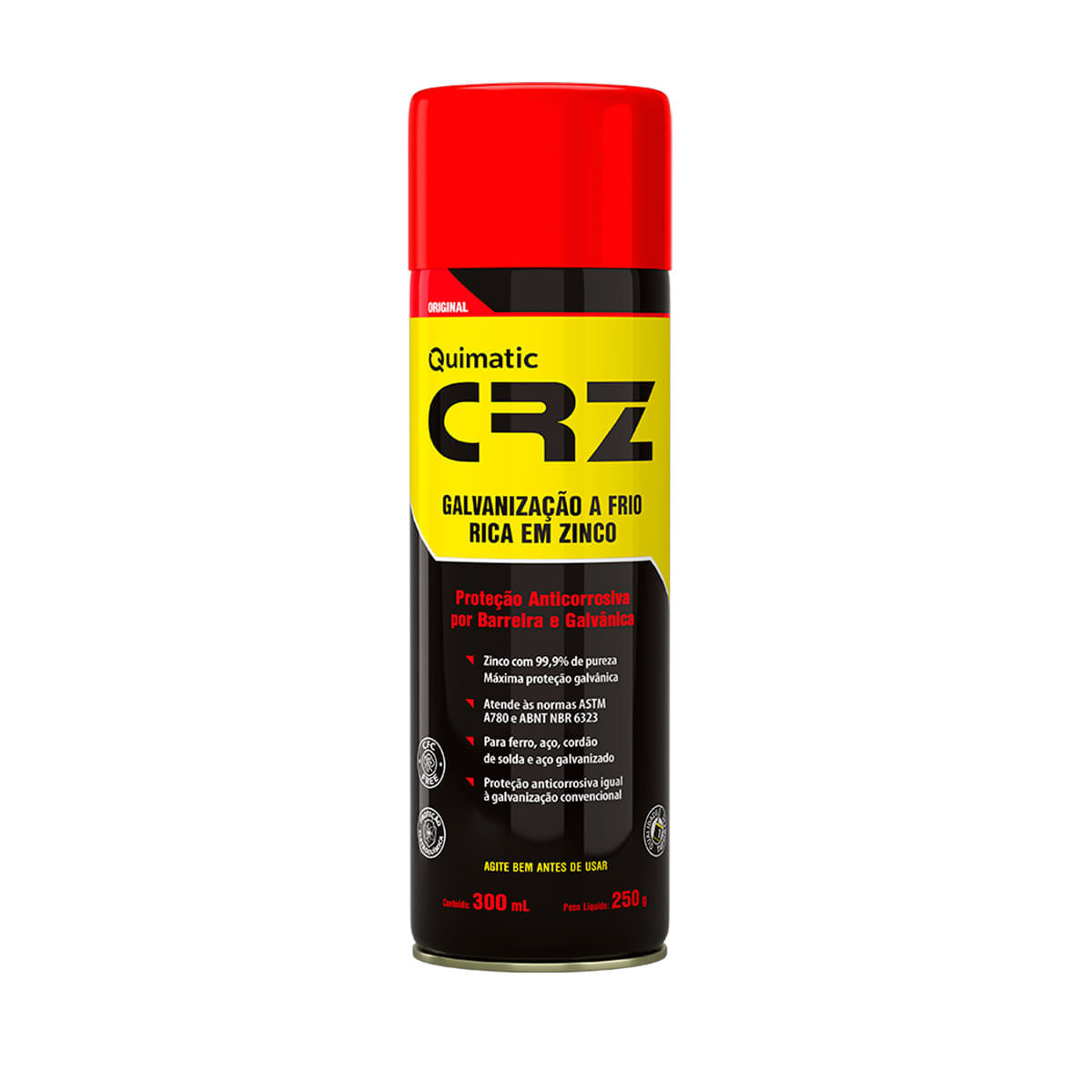 CRZ Galvanização a Frio Aerossol DM1 Quimatic Tapmatic 300 ml