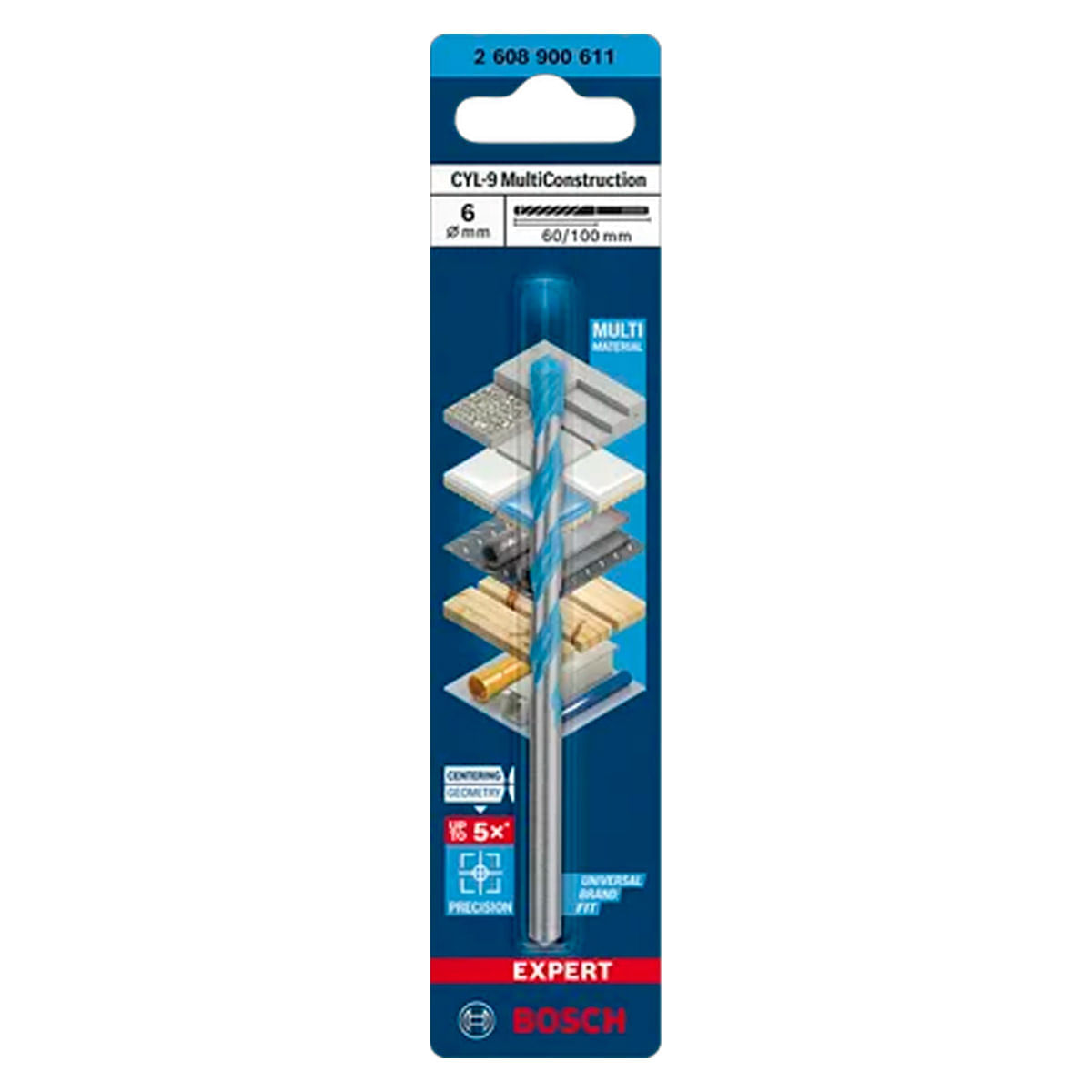 Broca Multiconstruction 14,00 x 200 x 250mm CYL-9 Bosch