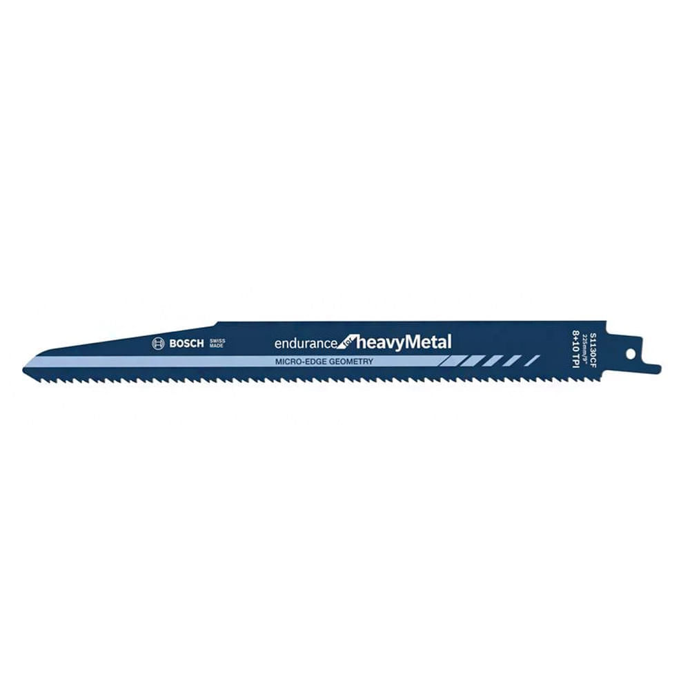 Lâmina Serra Sabre 4-12mm Bosch S1130CF Endurance for Heavy Metal