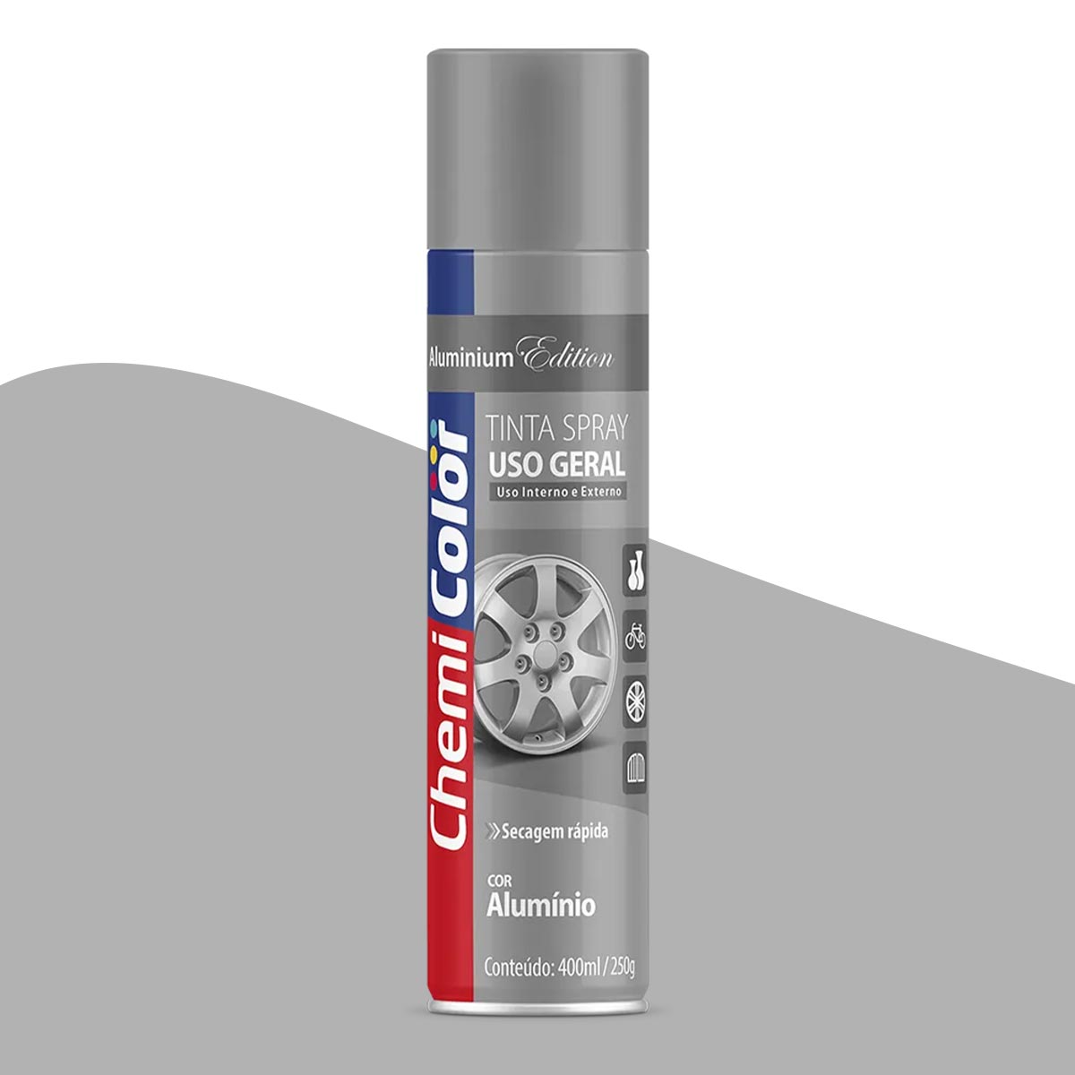 Tinta Spray Uso Geral Chemicolor Alumínio 400ml