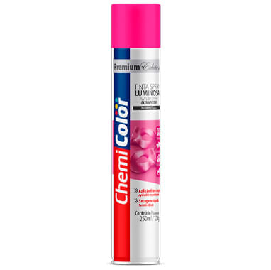 Tinta Spray Luminosa Pink Chemicolor