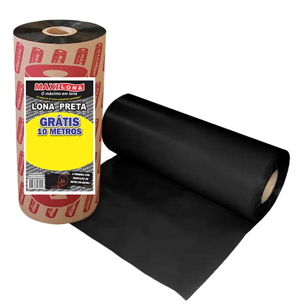 Lona Plástica Preta - 4 x 100 70Mic Ecocicle