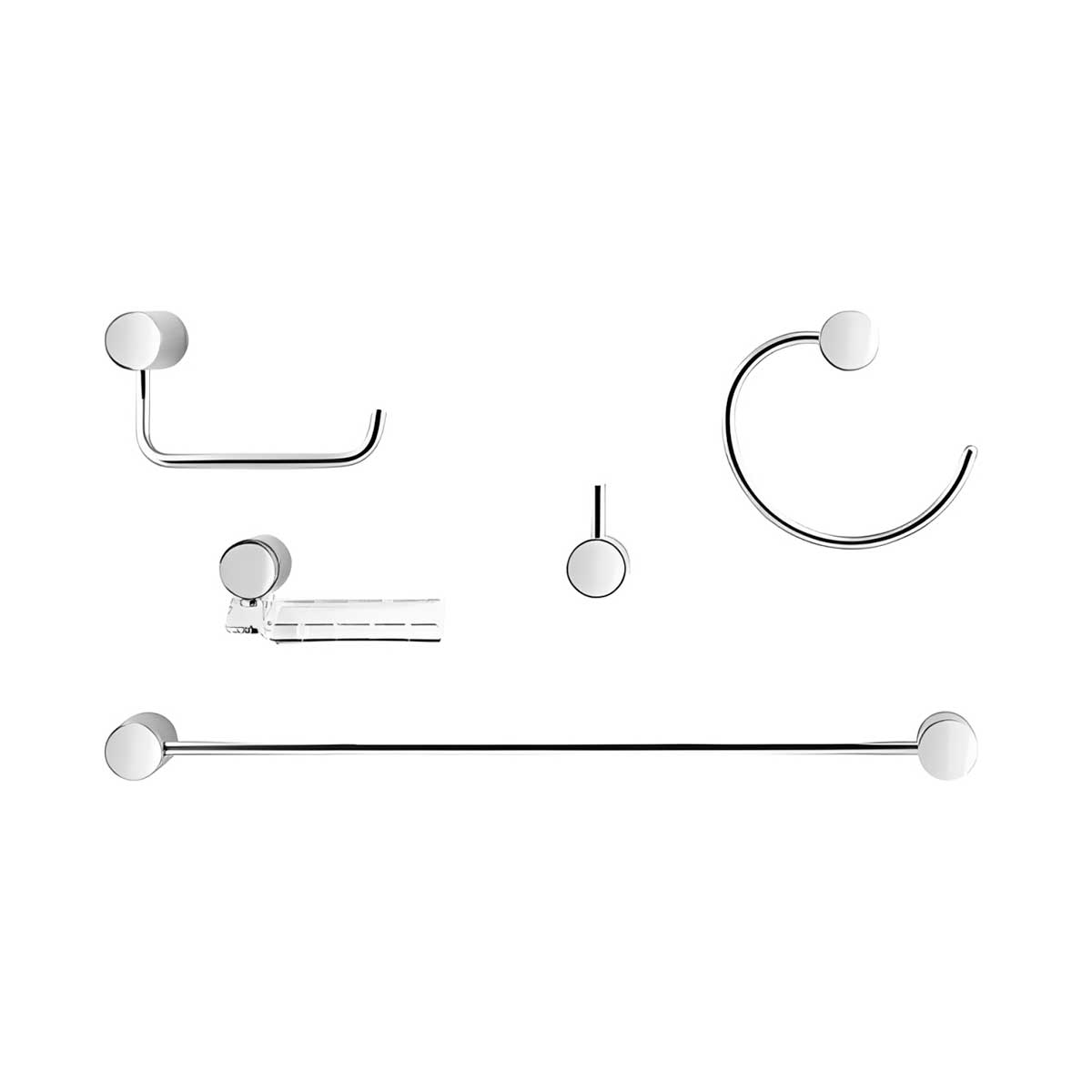 Kit Acessórios Single Cromado Docol